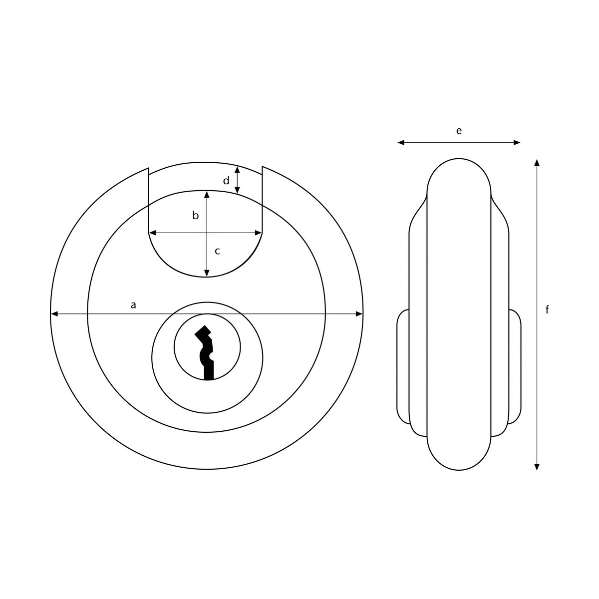 Abus Diskusschloss 70 mm Bild 3