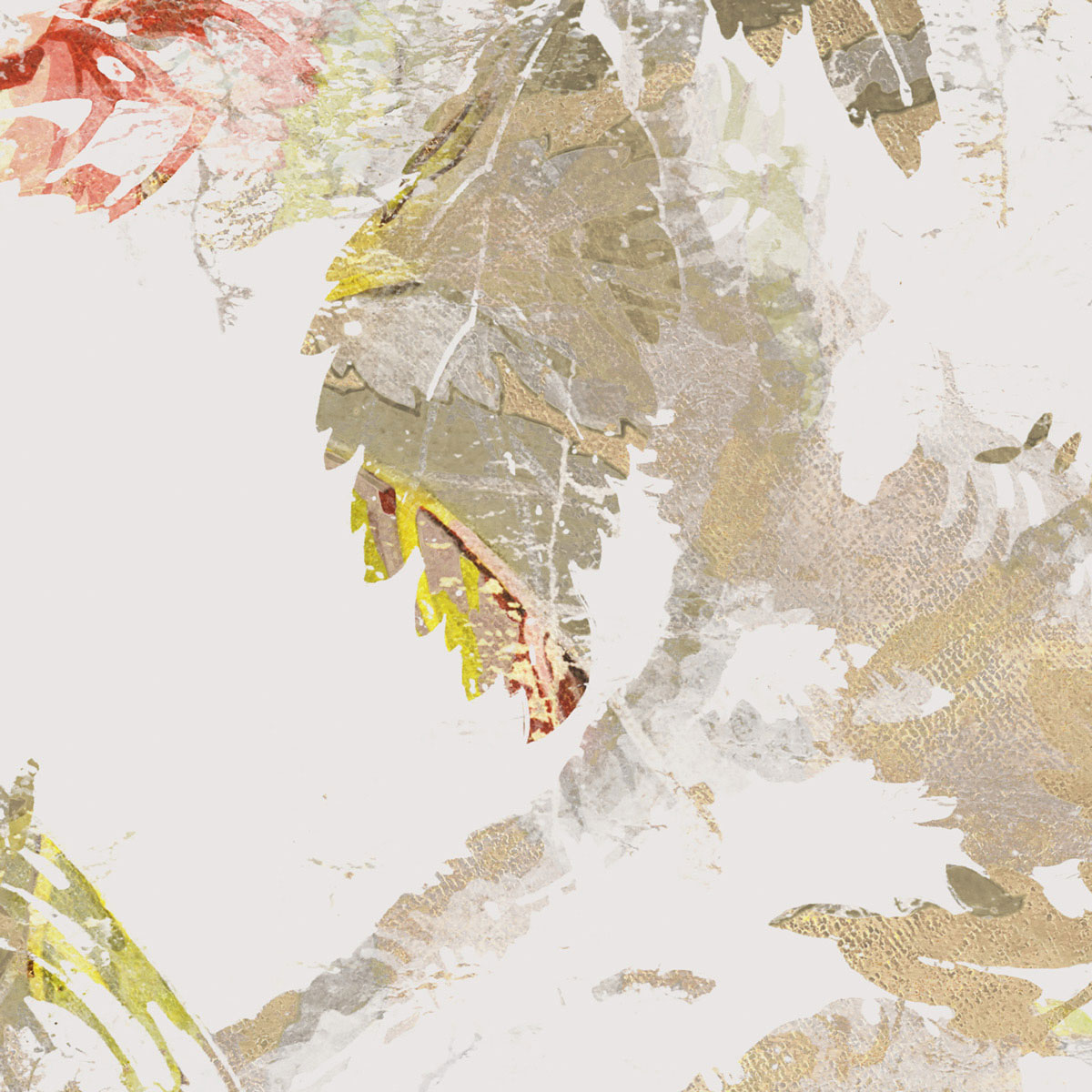 Komar  Vlies Fototapete Golden Feathers 300x280 cm Bild 4