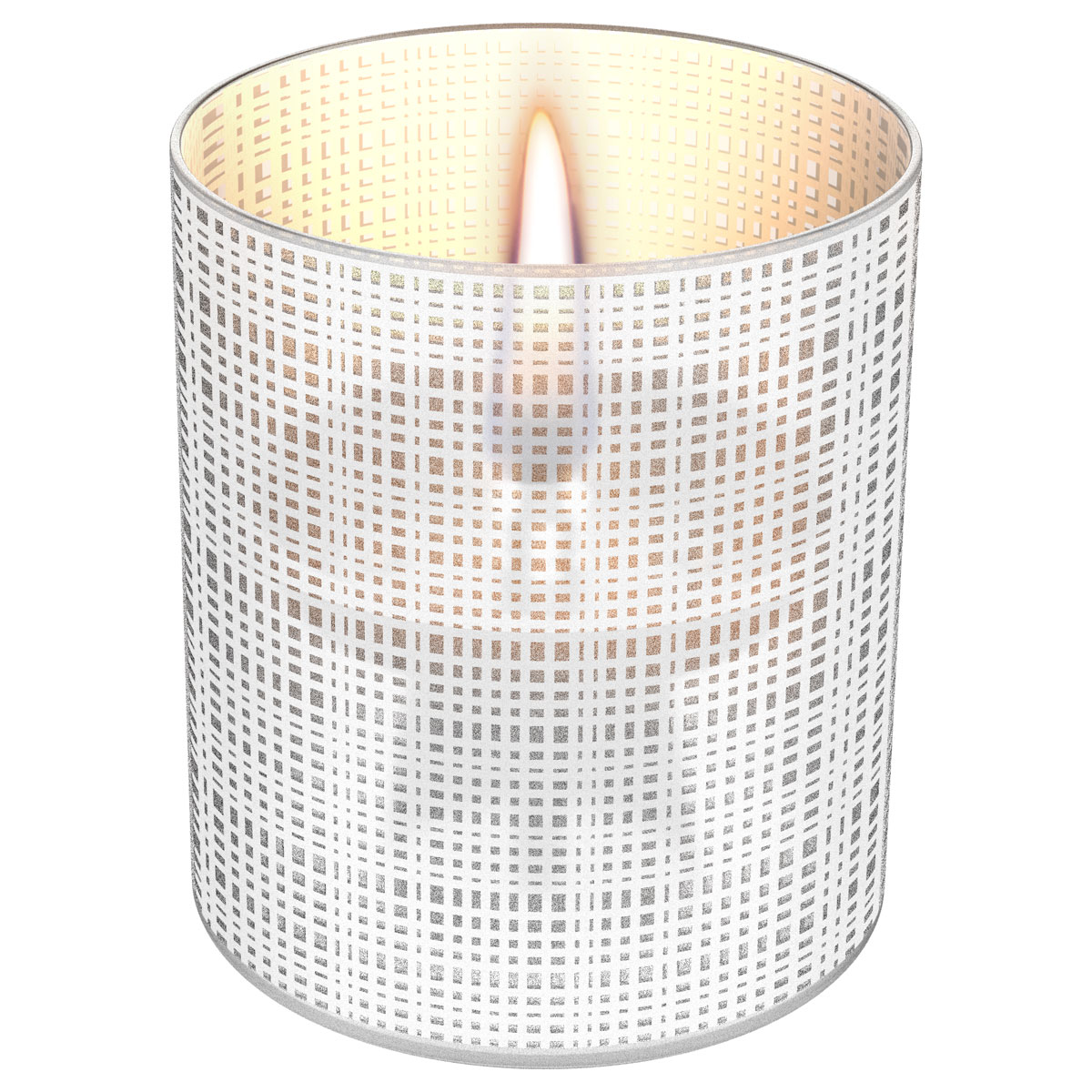 Tenderflame Tischfeuer Lilly Sandstrahloptik weiß