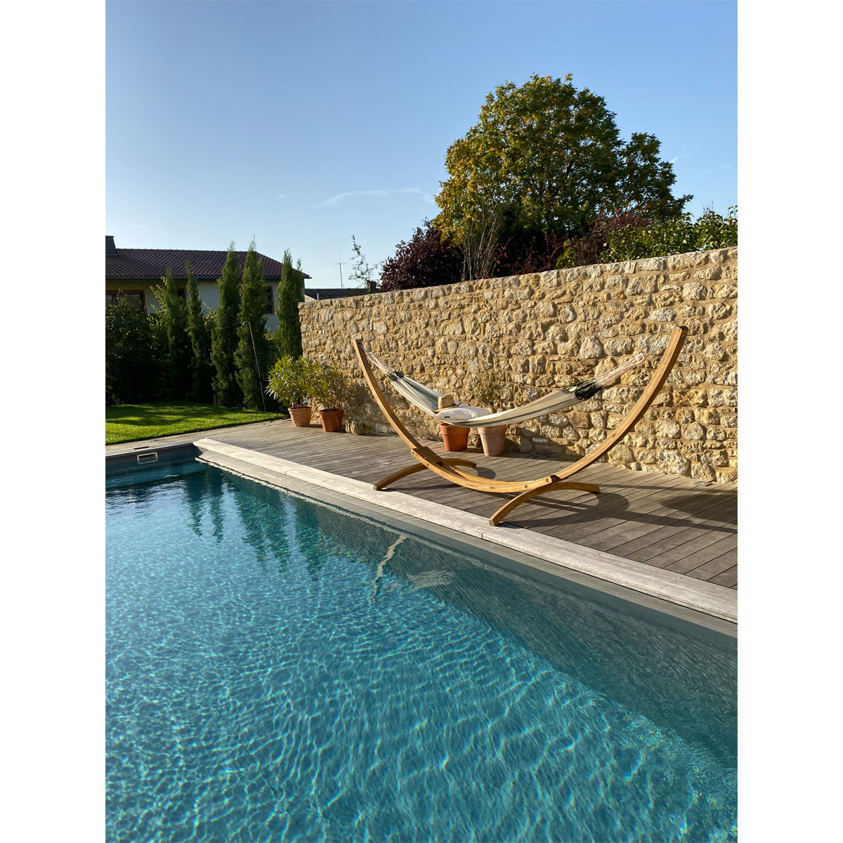 La Siesta Klassische Doppel-Hängematte Brisa Cedar Wetterresistent Bild 4