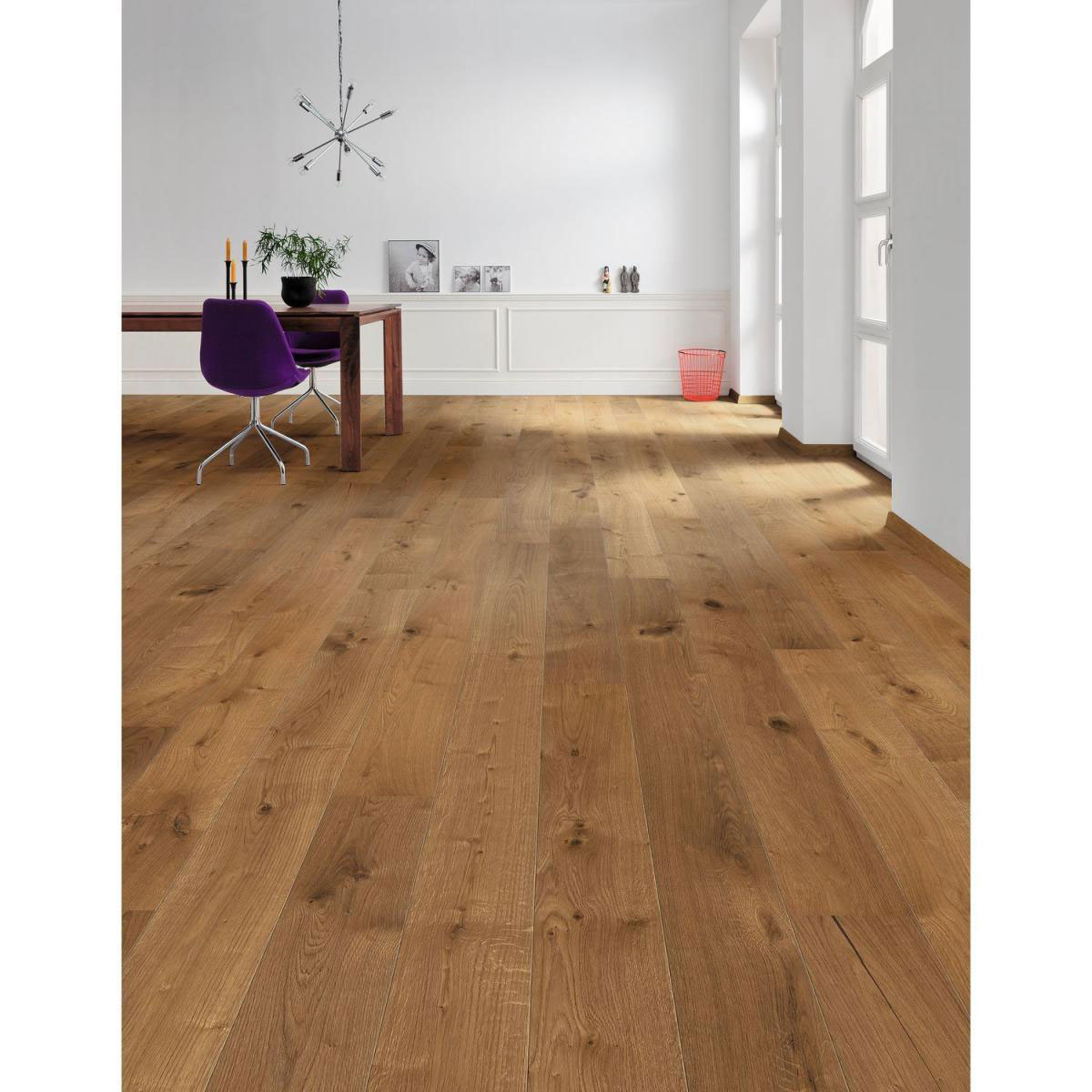 Parkett Landhausdiele Bernsteineiche geölt