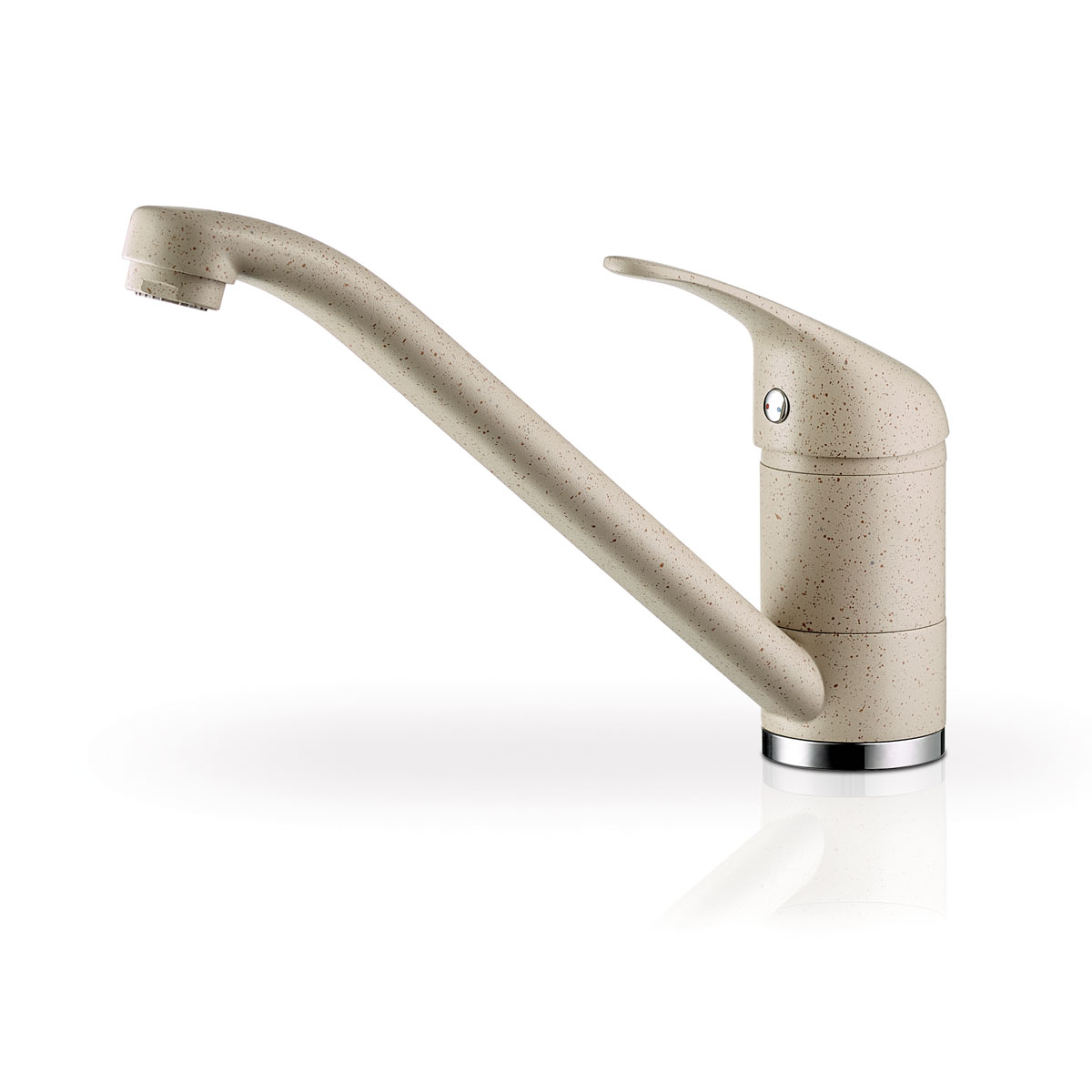 Pyramis Spültischarmatur „Modo“ Pyragranit beige schwenkbar