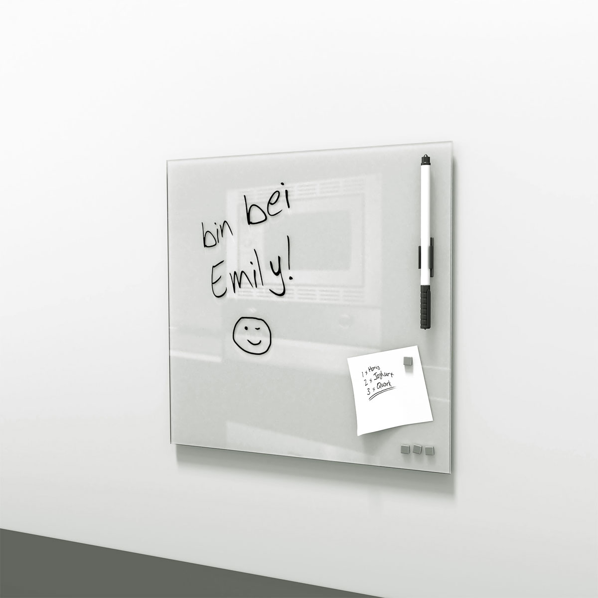 Memo-Art weiss 30 x 30 cm Memoboard Bild 1