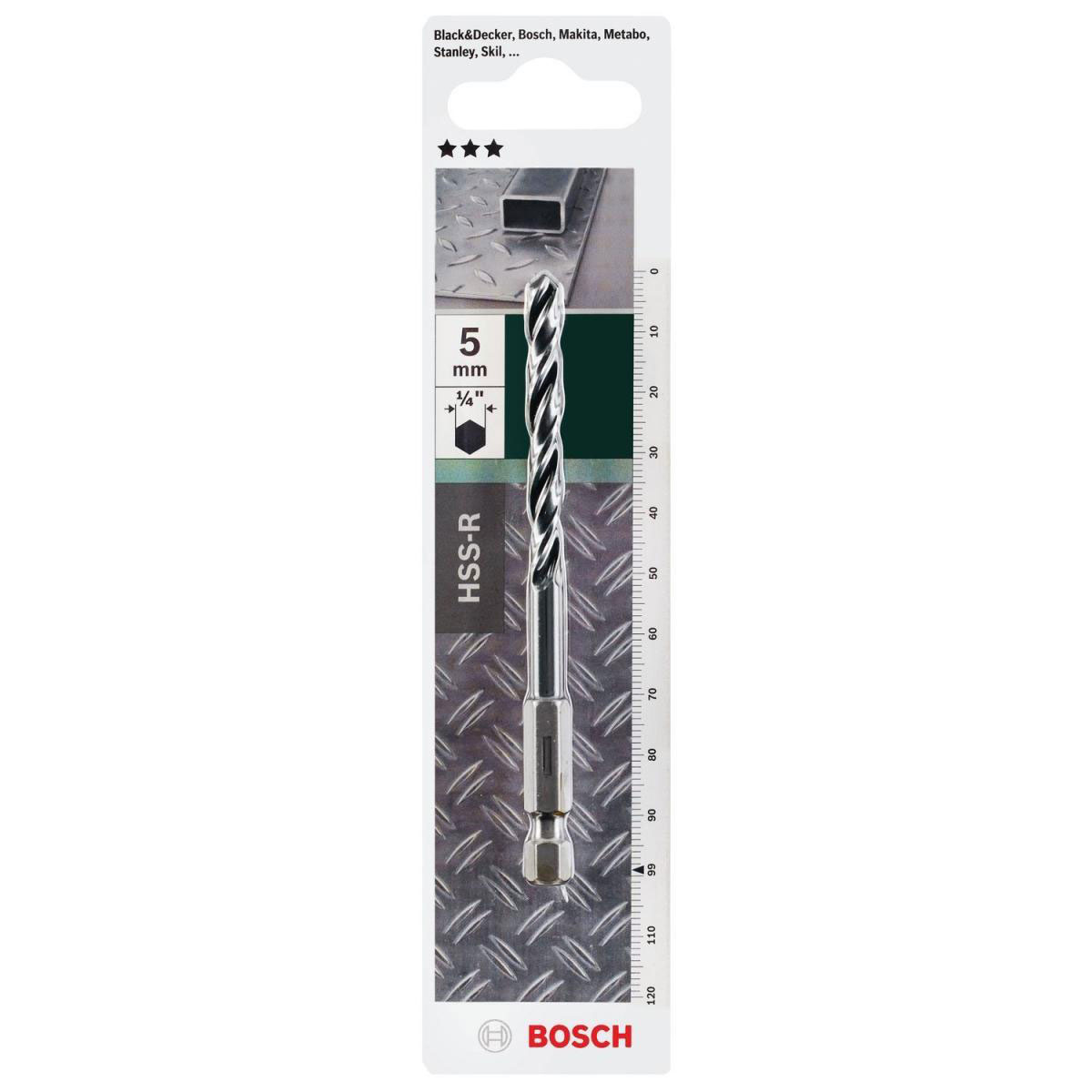 Bosch  Metallbohrer HSS-R HEX Durchmesser 5 mm Bild 2