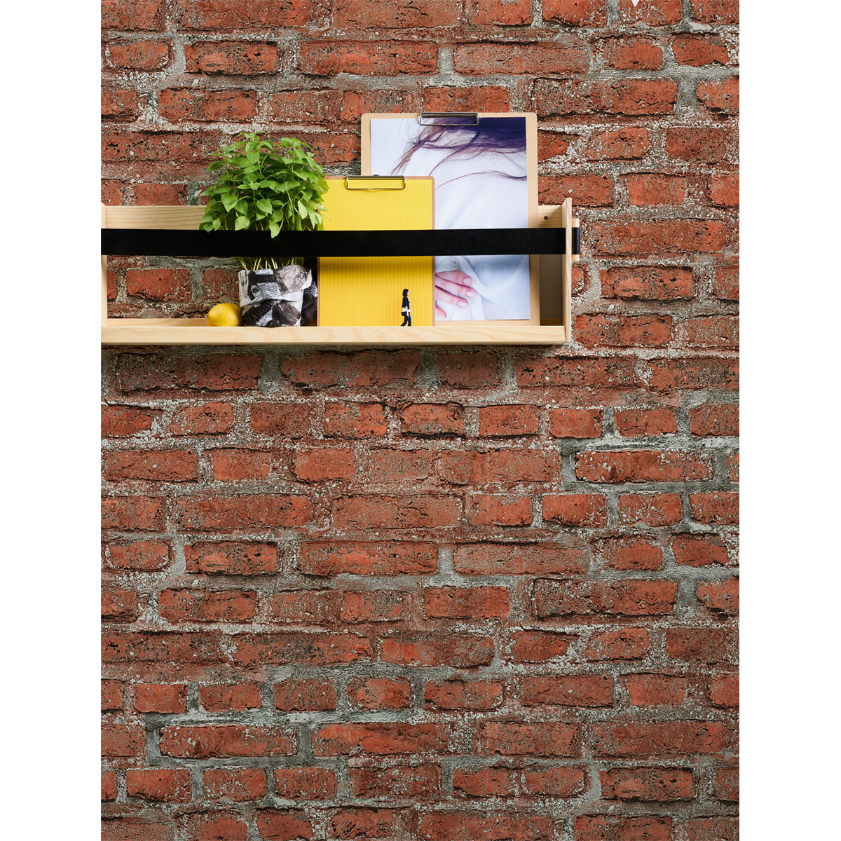 Vliestapete neue Bude 2.0 Ziegelstein rot 10,05 x 0,53 m Bild 1