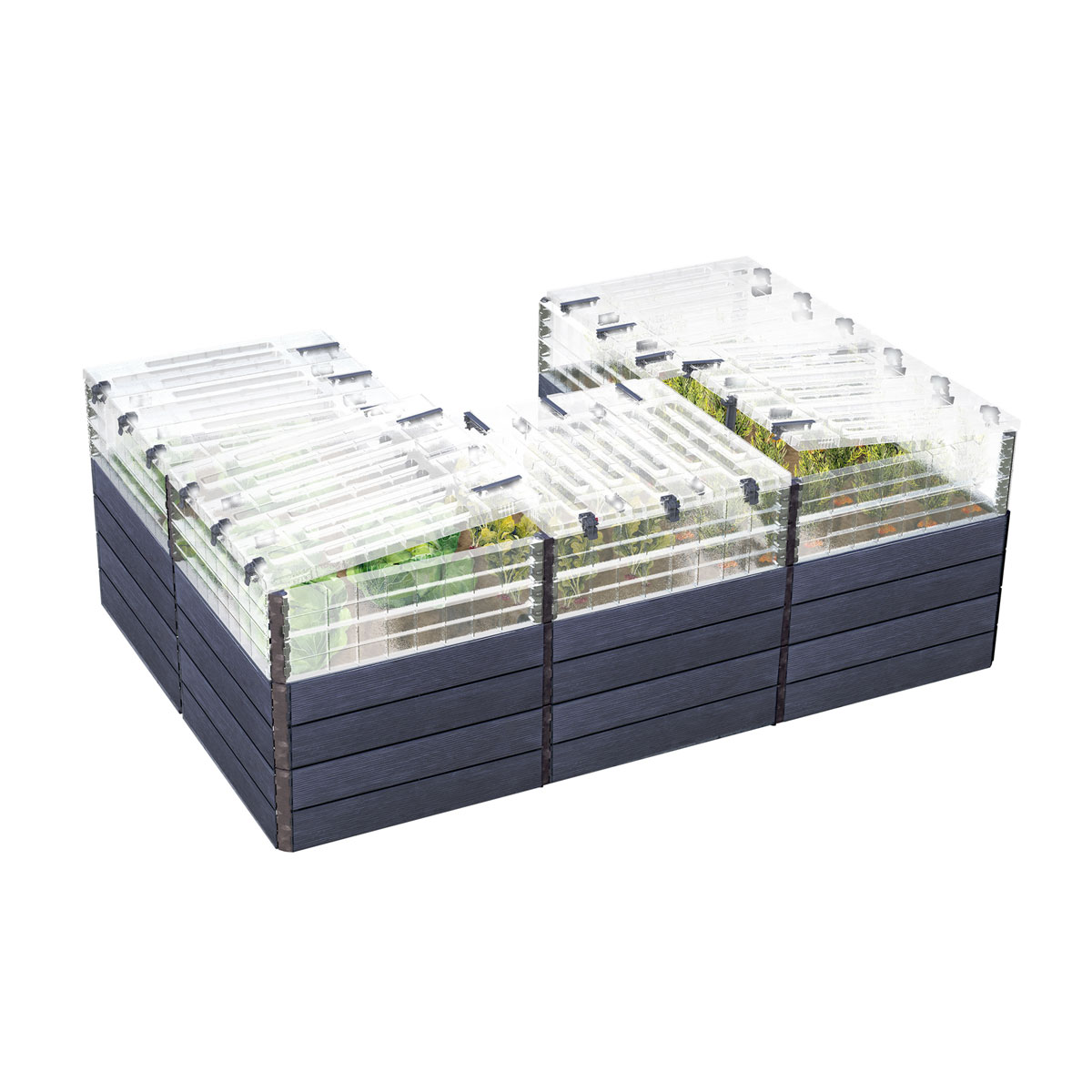 Garantia  Hochbeet Ergo Quadro TurboPlus U L 80t Wood, inkl. FLORA Wassersparsystem Bild 1