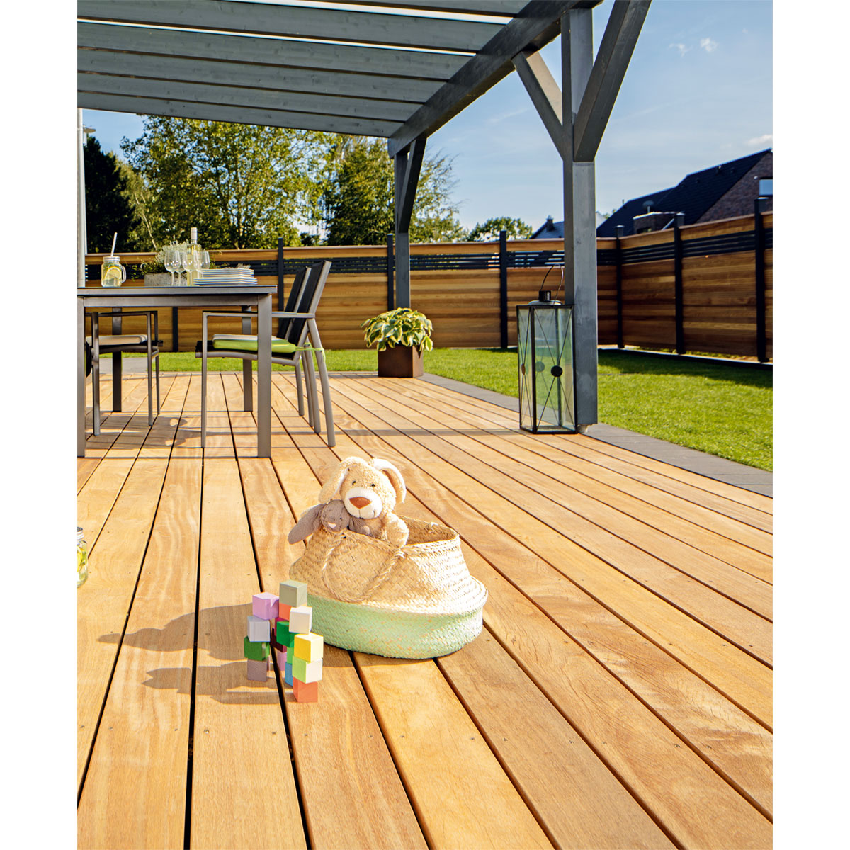 Terrassendiele Cumaru 213 x 14,5 x 2,1 cm Bild 5