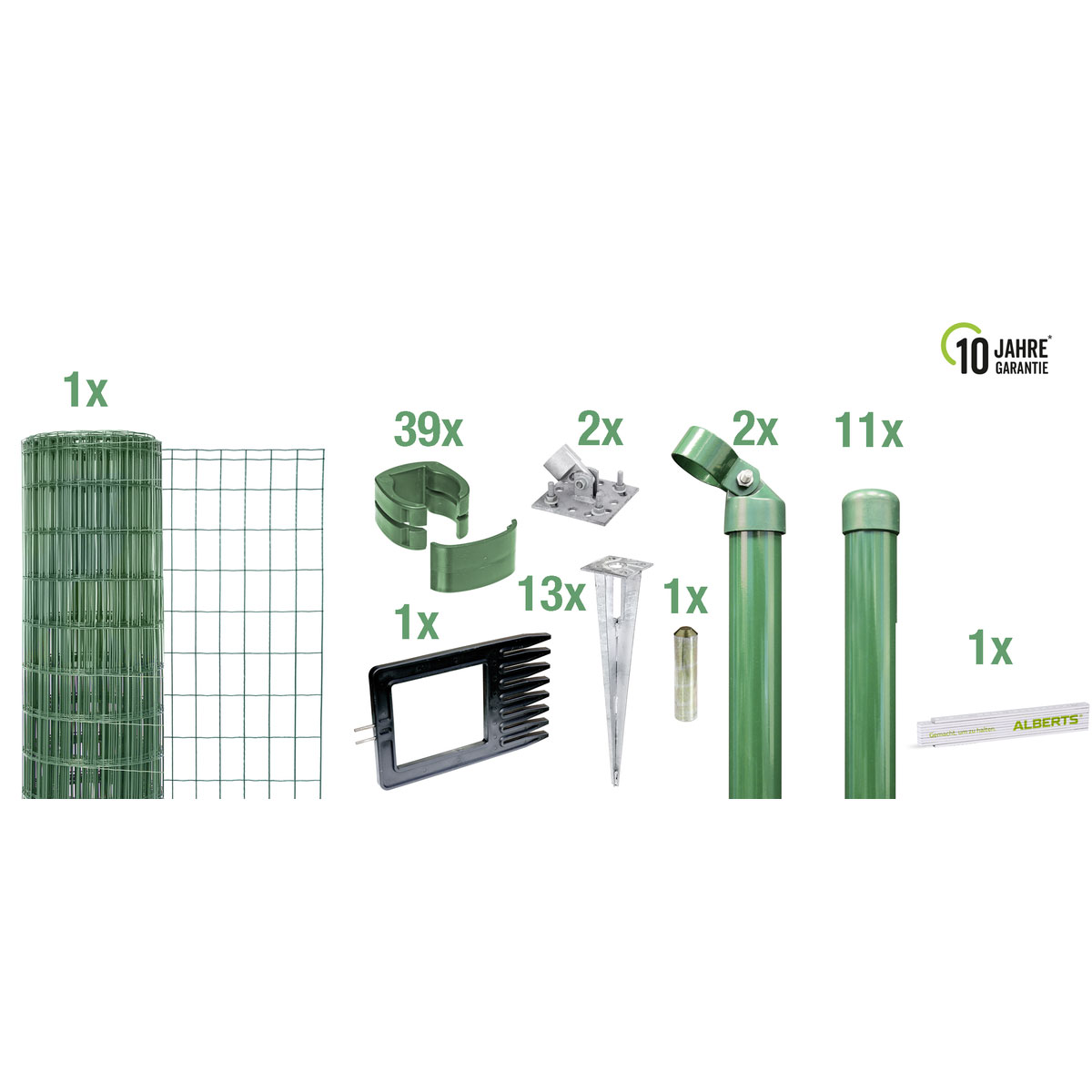 GAH Alberts Set Fix-Clip Pro grün 2500x153 cm