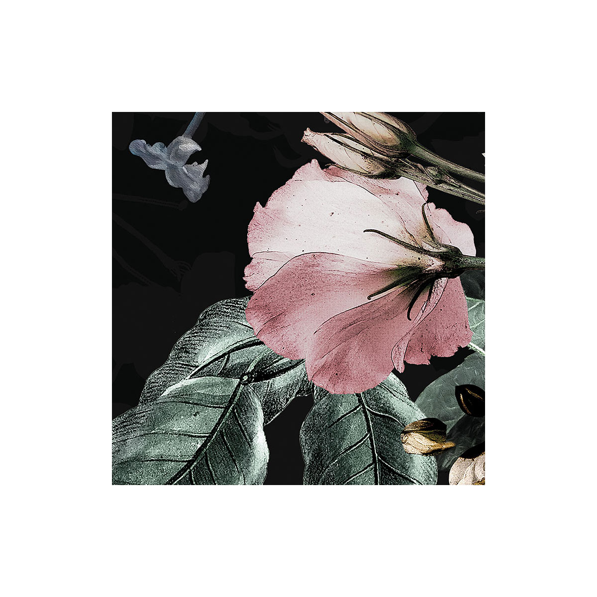 Komar  Selbstklebende Vlies Fototapete rund Enchanted Flowers Durchmesser 125 cm Bild 4