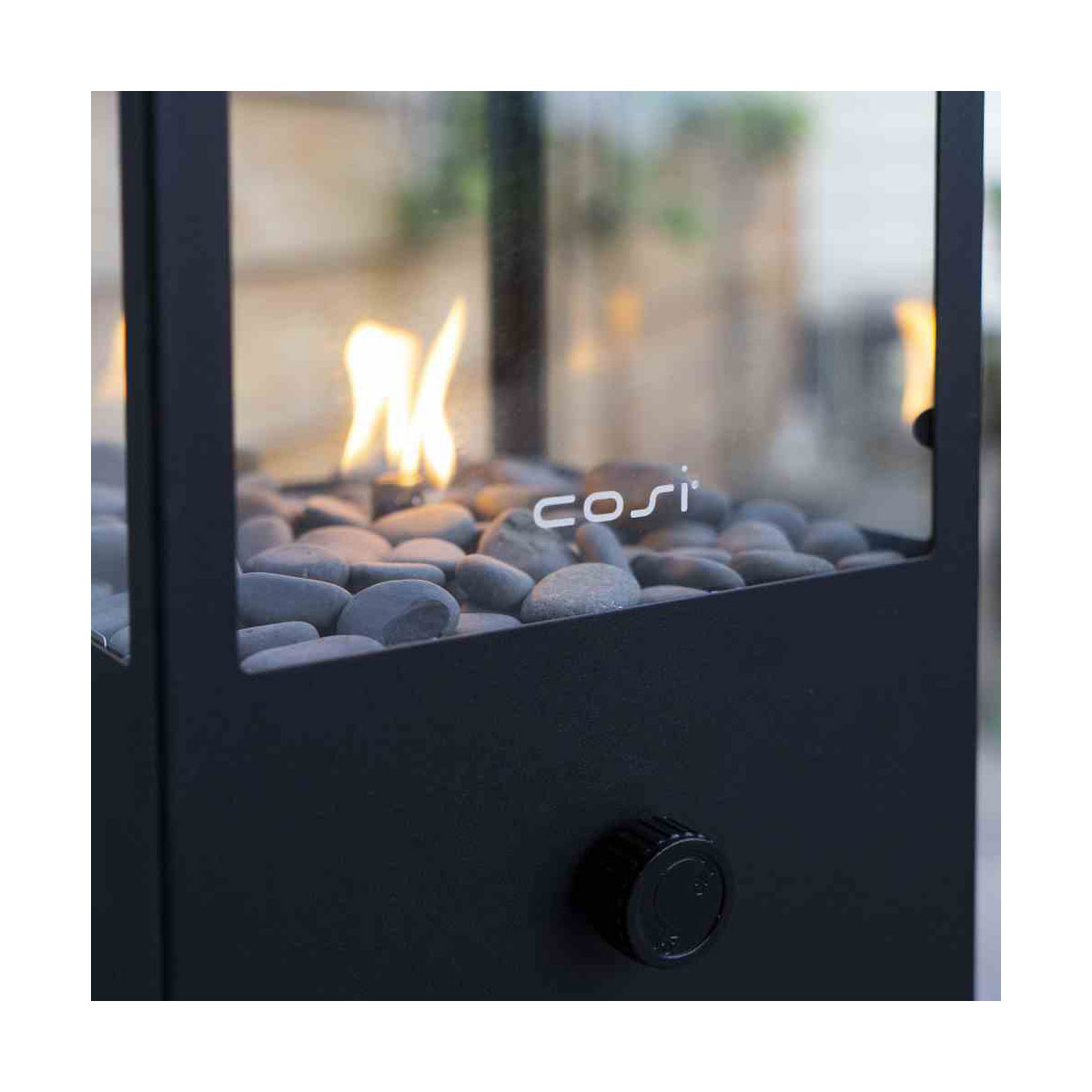 COSI Feuerstelle Cosidome H 18 x 18 x 45 cm Gaswindlicht mit Glas Bild 2