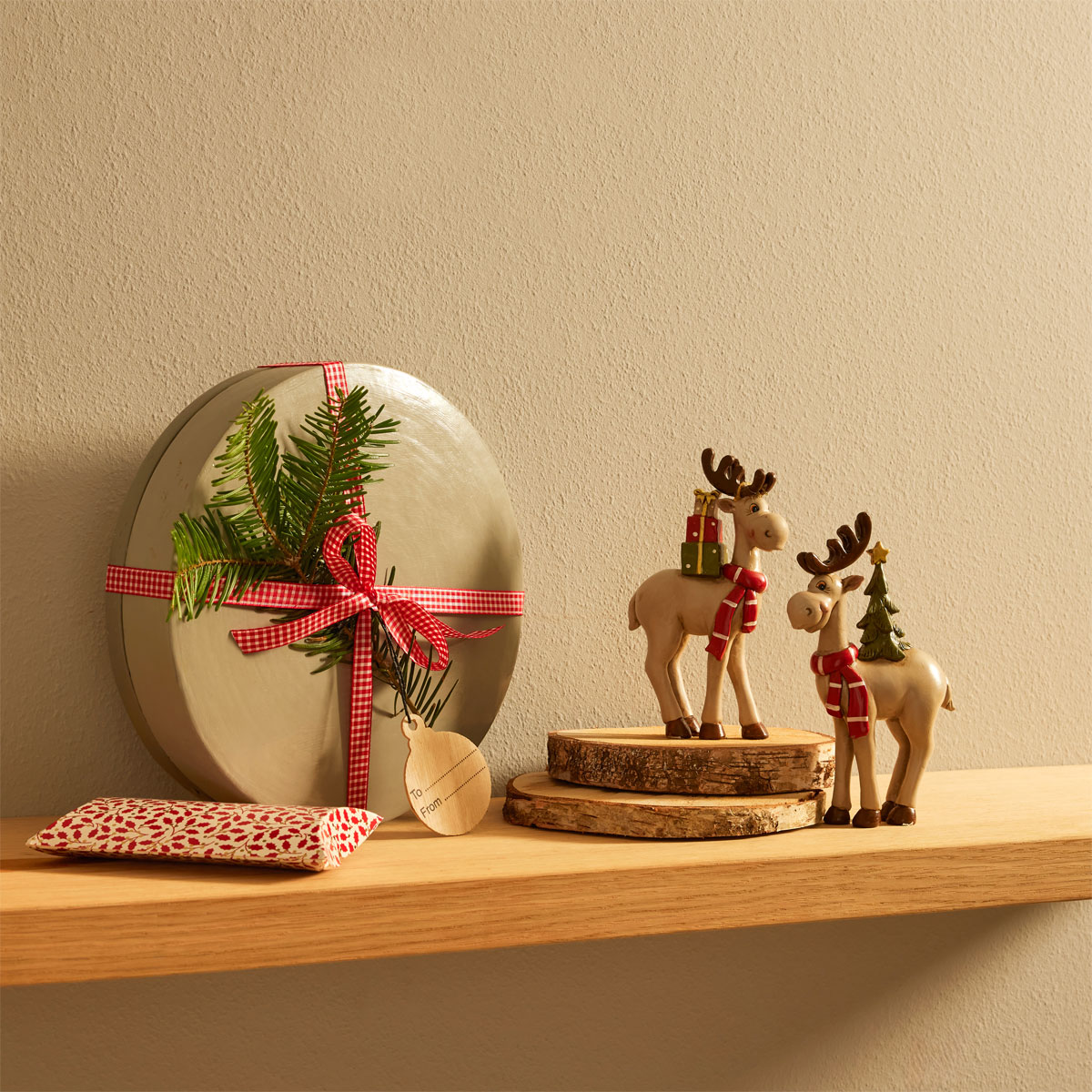 Elch aus Poly braun 2-fach 10 x 16 x 3 cm