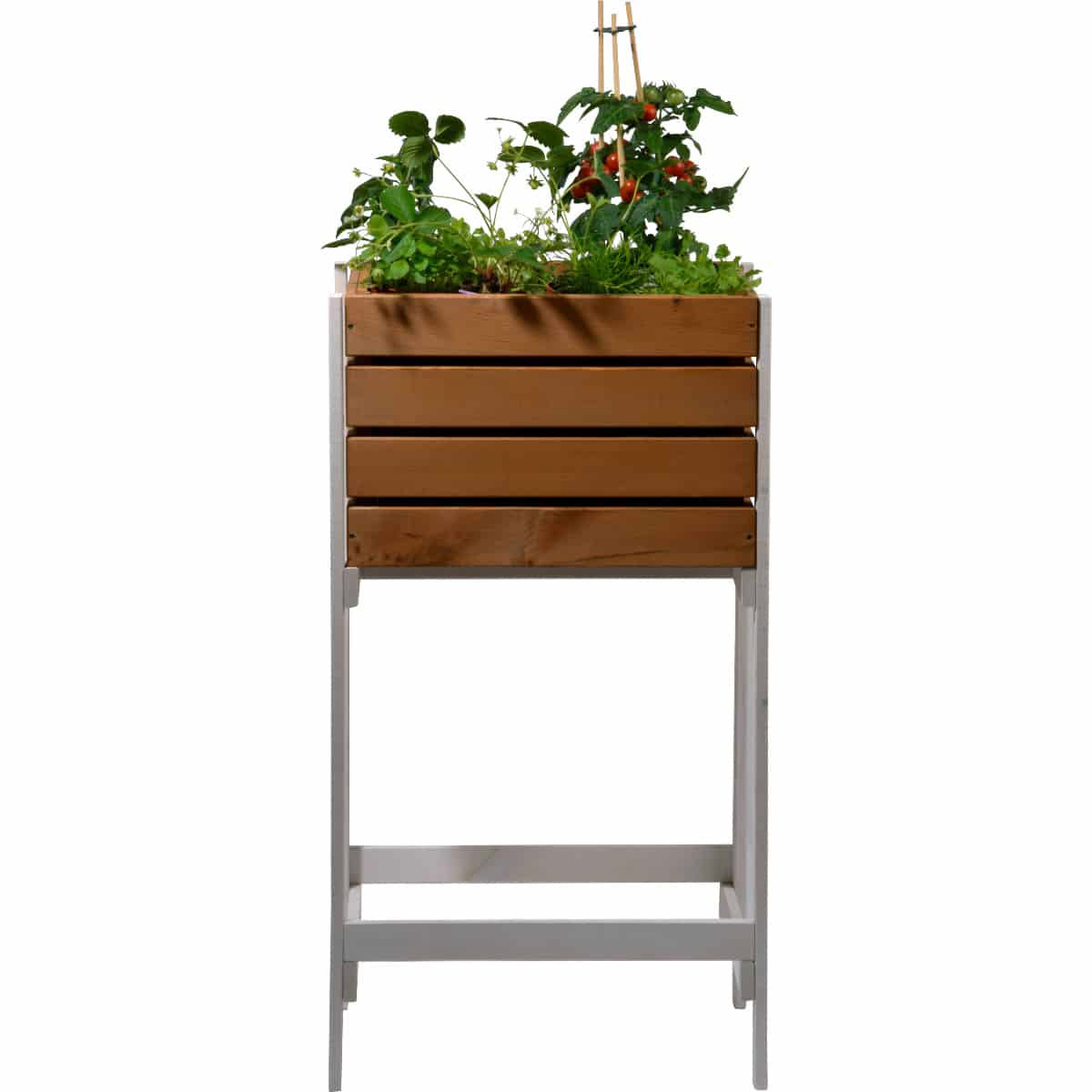 Hochbeet Obstkiste braun 49 x 42 x 90 cm Bild 3