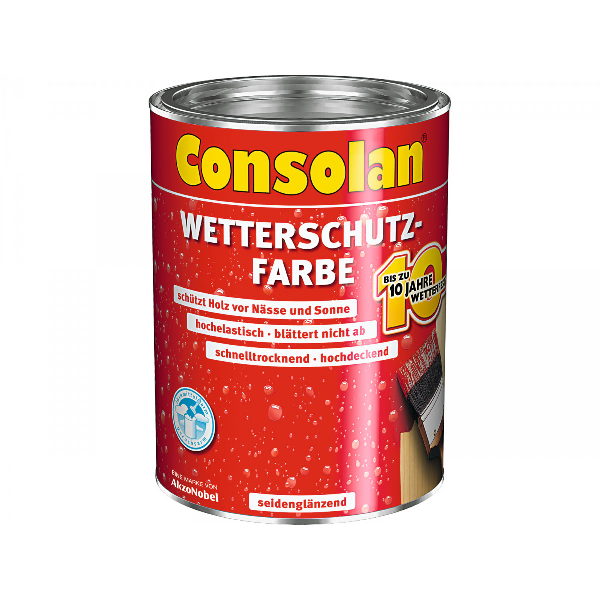 Consolan Wetterschutzfarbe weiß 5 L