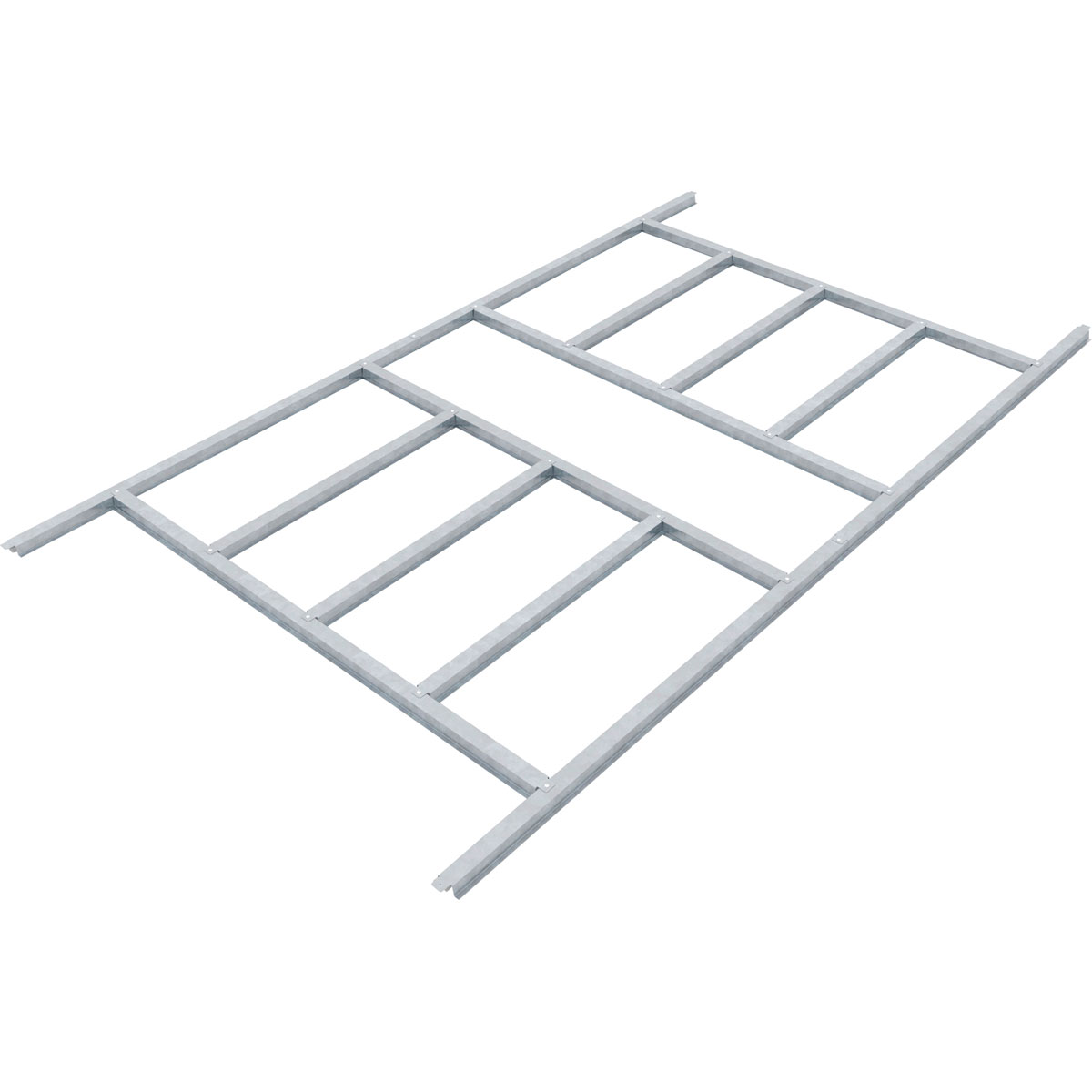 Pergart Bodenfundament „Lübeck 86“, 224x181cm, silber