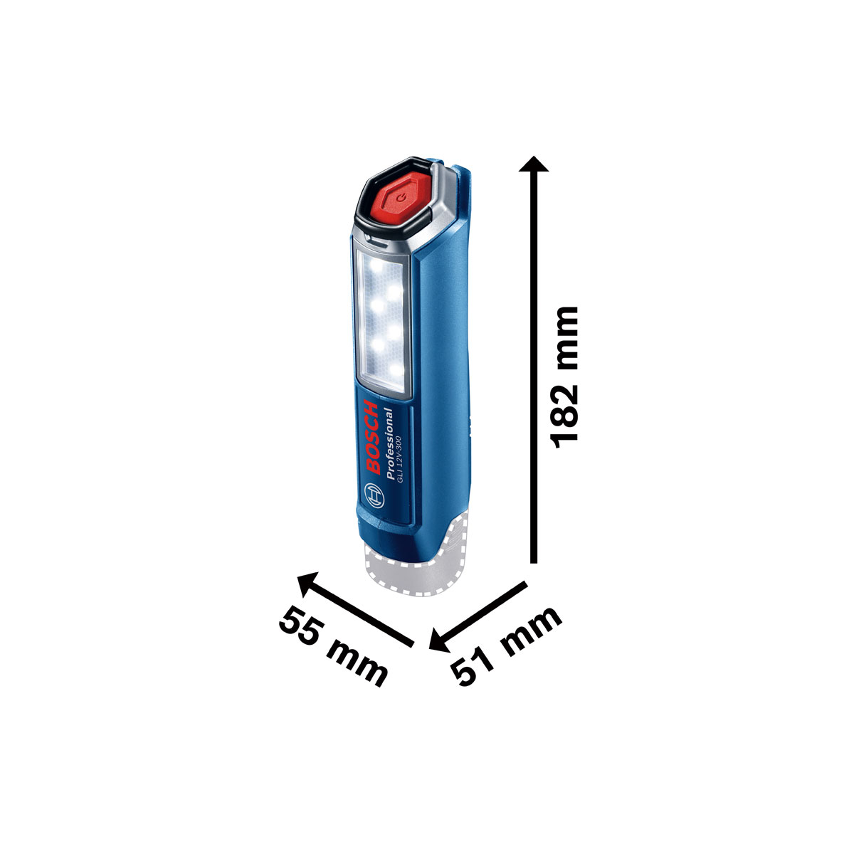 Bosch Professional  Akku-Lampe GLI 12V-300 solo Bild 2