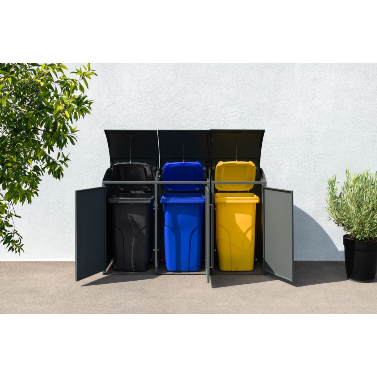 Westmann Mülltonnenbox Moderna 3 3x 240 L 83x211x135 cm Bild 3