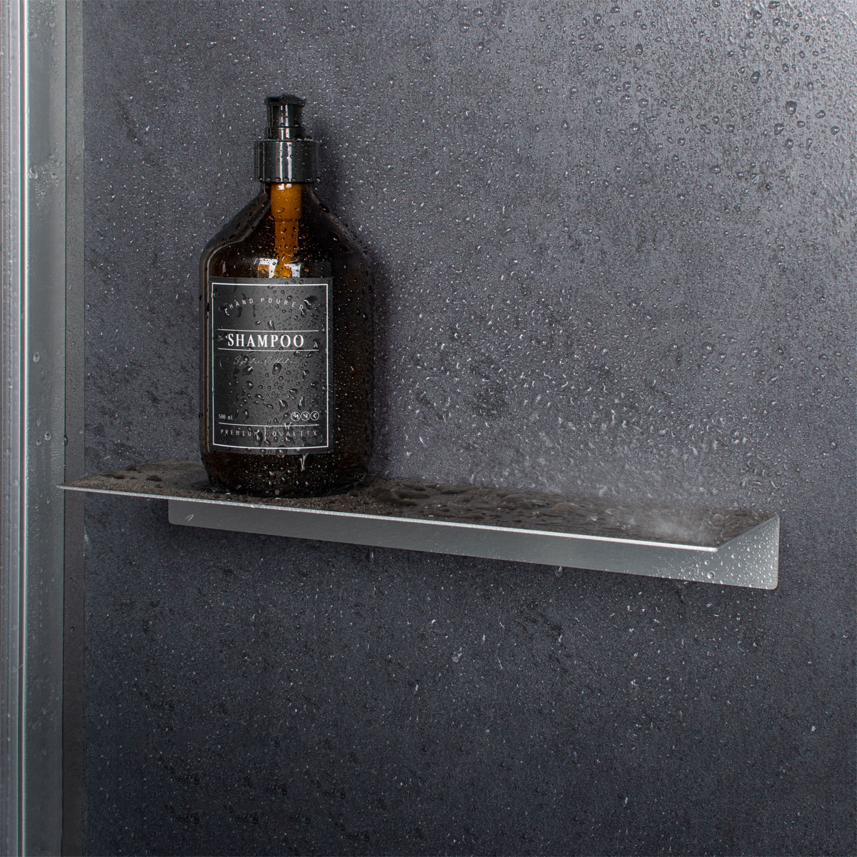 Schulte  Duschablage zum Kleben Größe M Edelstahloptik Bild 7