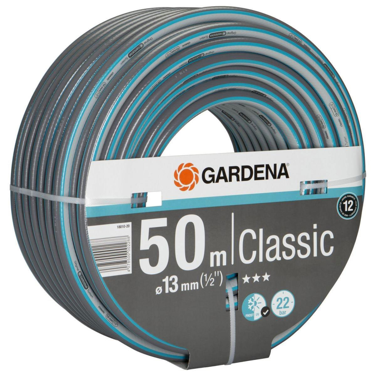 Gardena  Classic Schlauch 13 mm 1/2" 50m ohne Systemteile