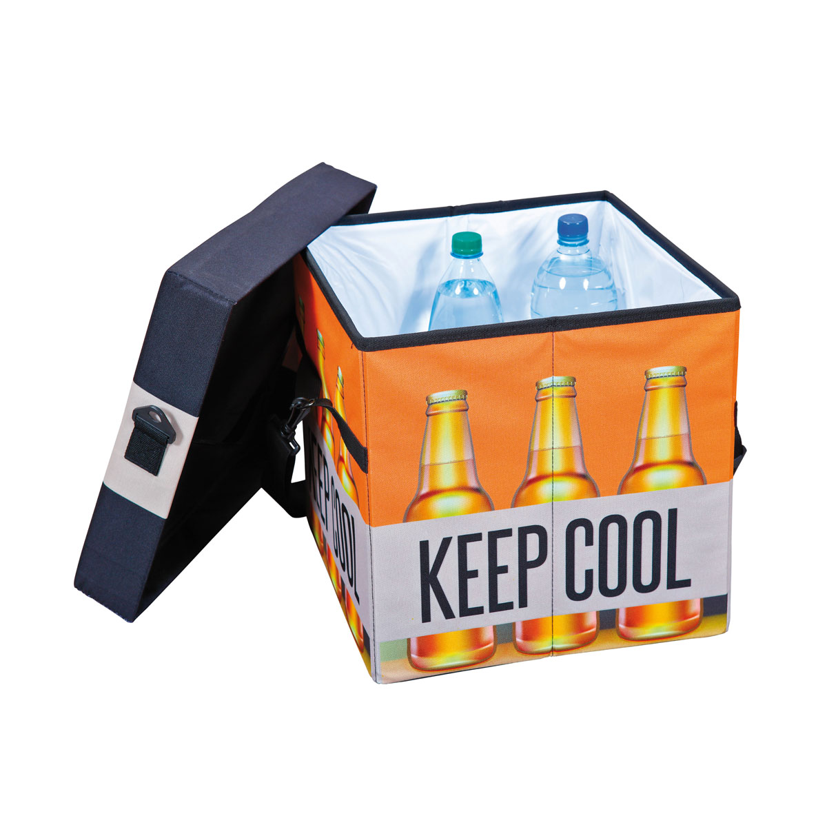 Inter Link Faltkiste „Fanbox II“, Bier, 37x36x37 cm Bild 3