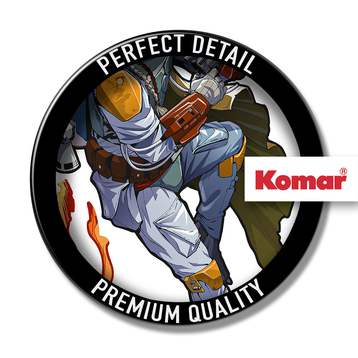 Komar  Selbstklebende Vlies Wandtattoo Star Wars XXL Boba Fett 127x200 cm Bild 3