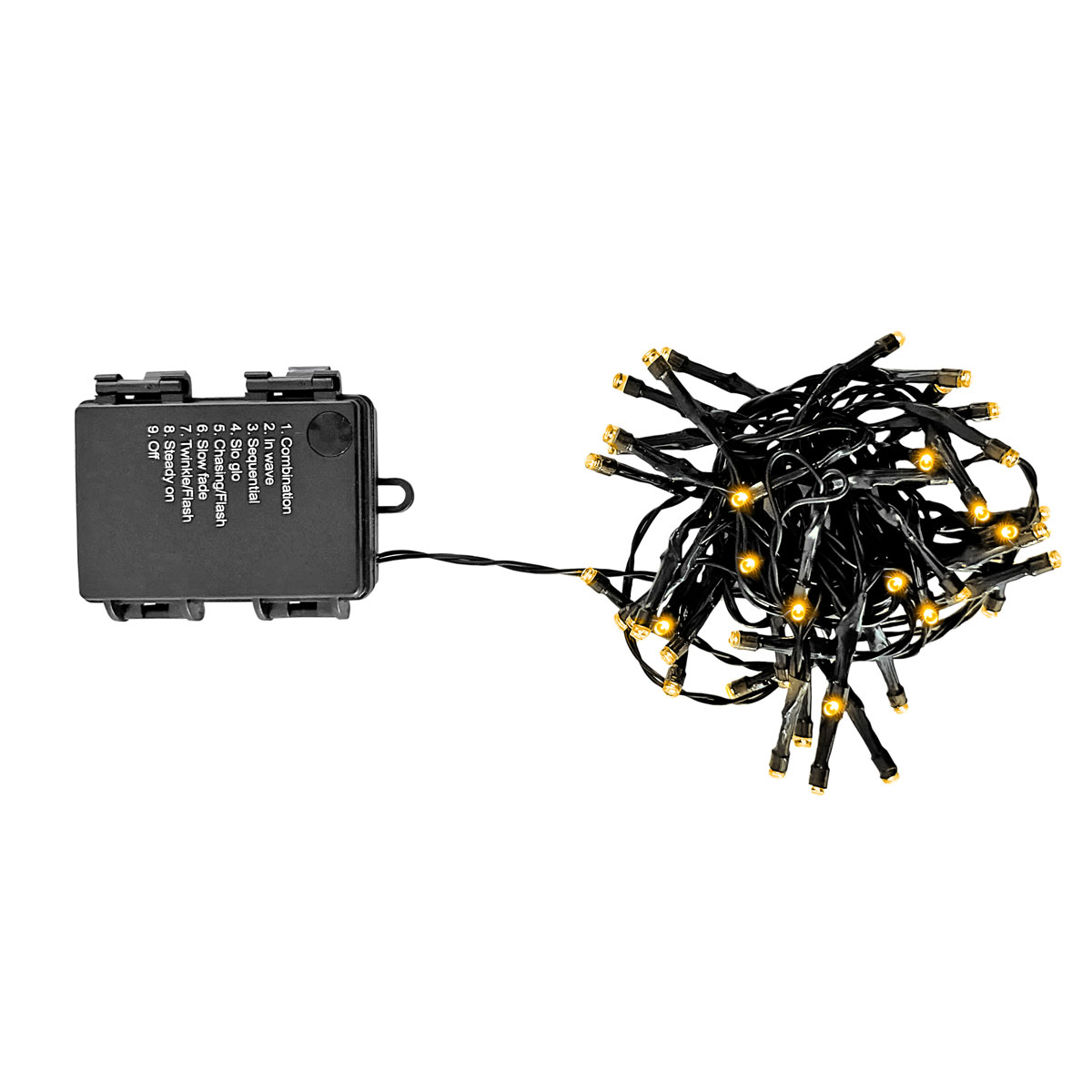 Batterielichterkette mit 24 warm weißen LED IP44 8 Funktionen und Timer Bild 2