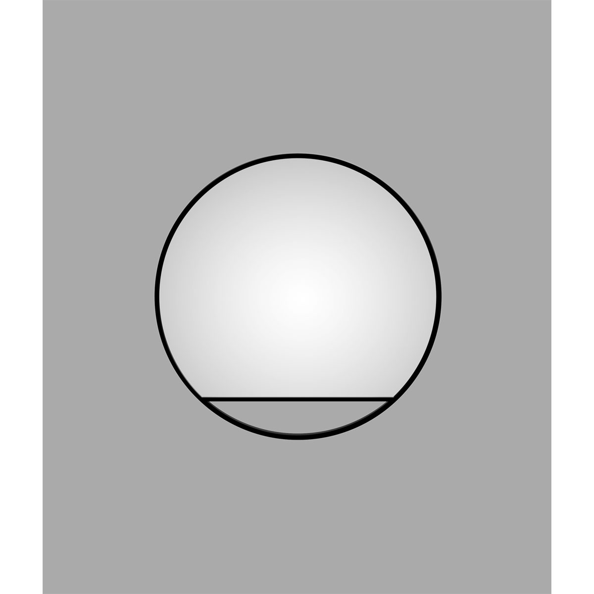 DSK  Design Spiegel Silver Cosmos Black Dm 60 cm