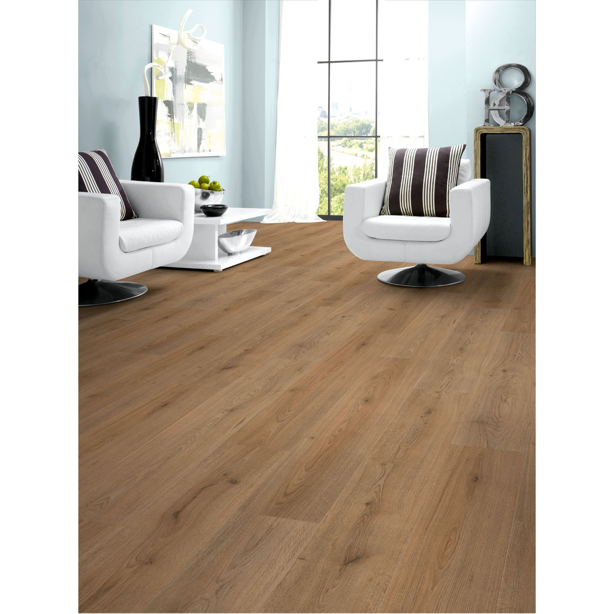 Basic Laminatboden Eiche 137,6 x 19,3 x 0,6 cm Bild 3