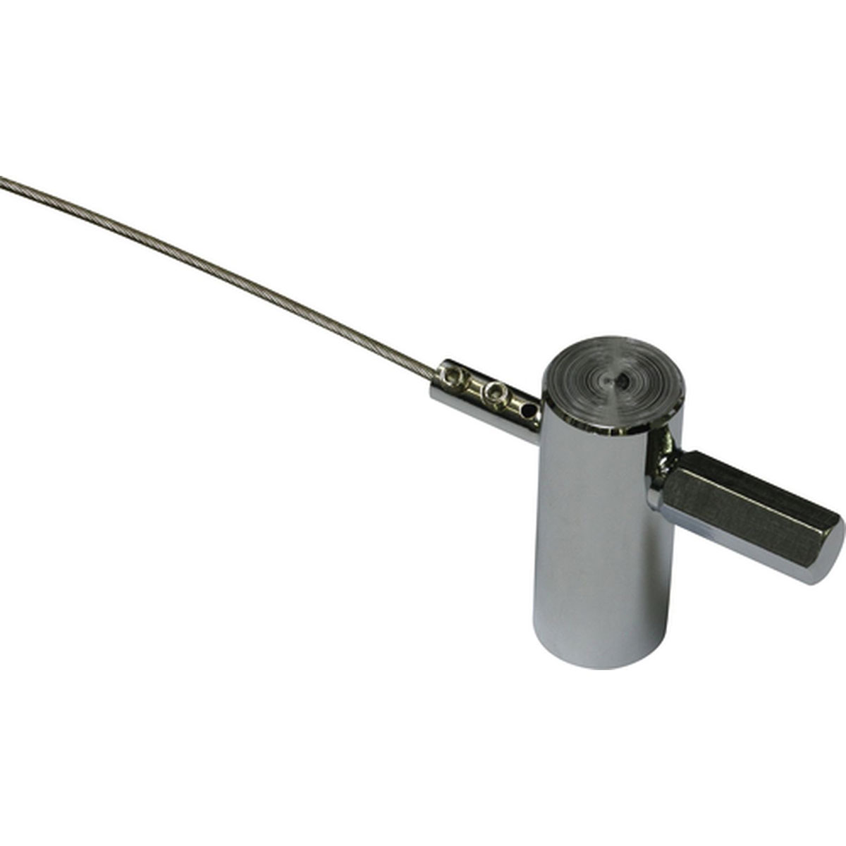 Gardinia Stahlseil Pavo 1-läufig 500 cm chrom