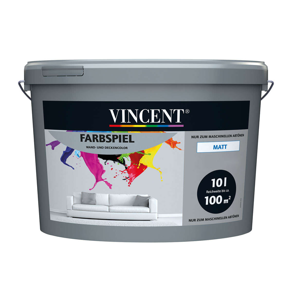 Vincent  Wandfarbe Farbspiel Mix it matt 10 l