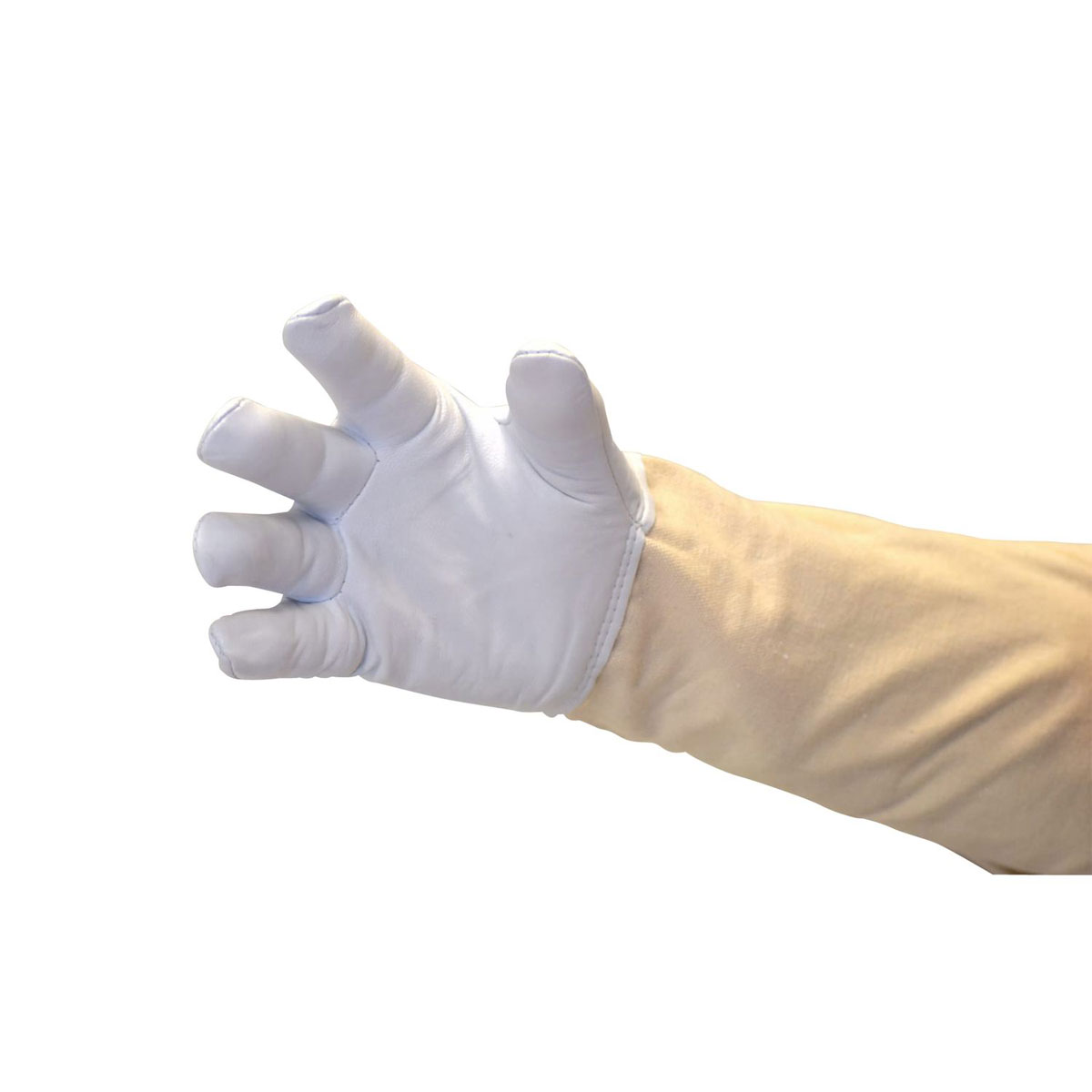 Bienenreich Lederhandschuhe Standard XL weiß / beige