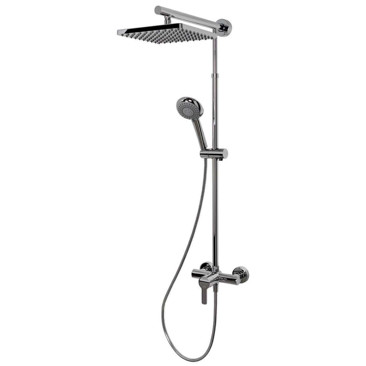 Schulte DuschMaster Rain Classic mit Einhebelmischer Kopfbrause eckig chrom Bild 1