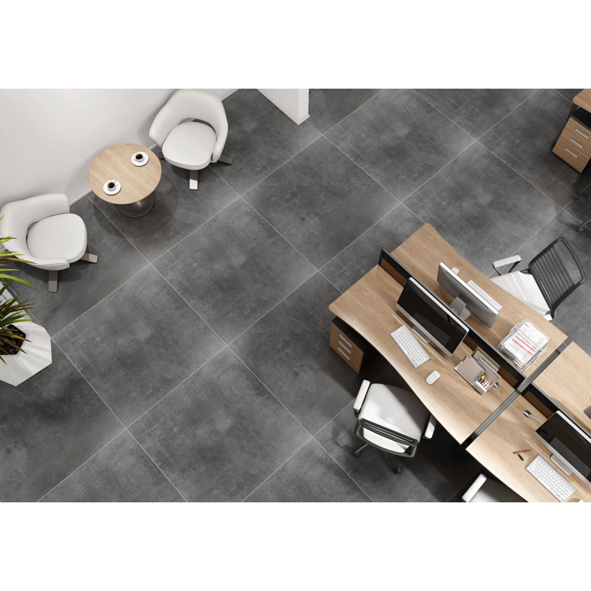 Feinsteinzeug Urbon Pro graphite ca. 80 x 80 cm Bild 5