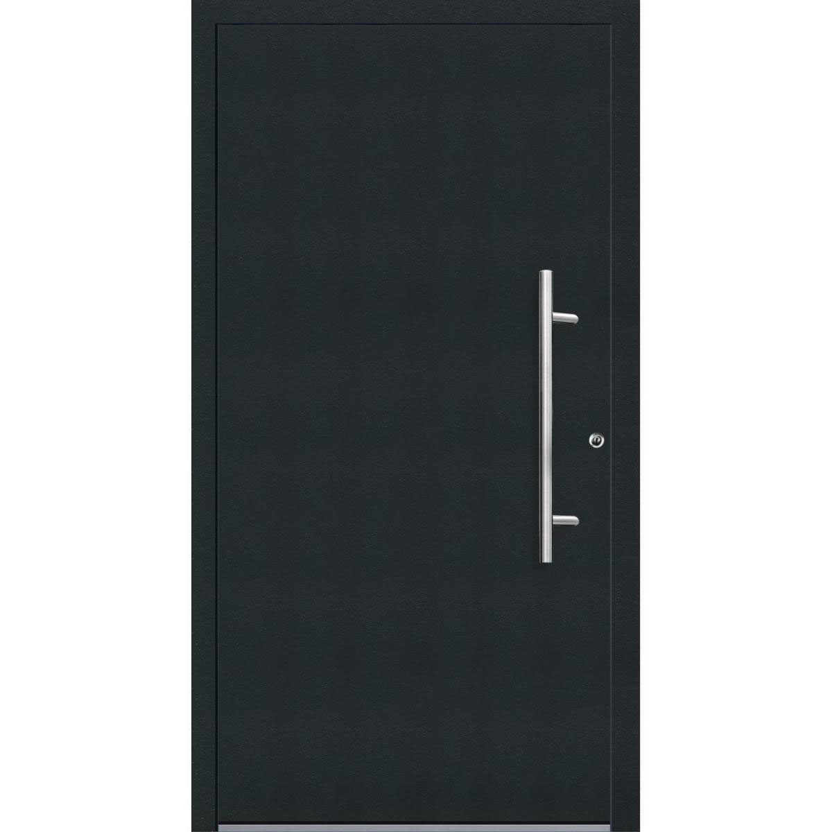 Aluminium Sicherheits-Haustür Latina Exklusiv 75 mm anthrazit 110 x 210 cm Anschlag rechts inkl Griffset Bild 1