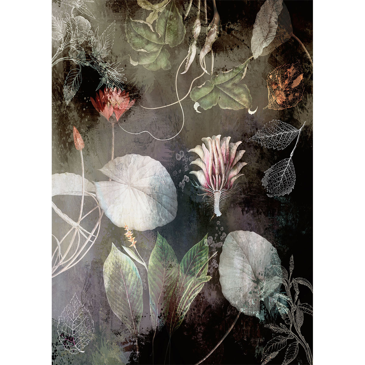 Komar  Vlies Fototapete Night Flowers 200x280 cm Bild 2