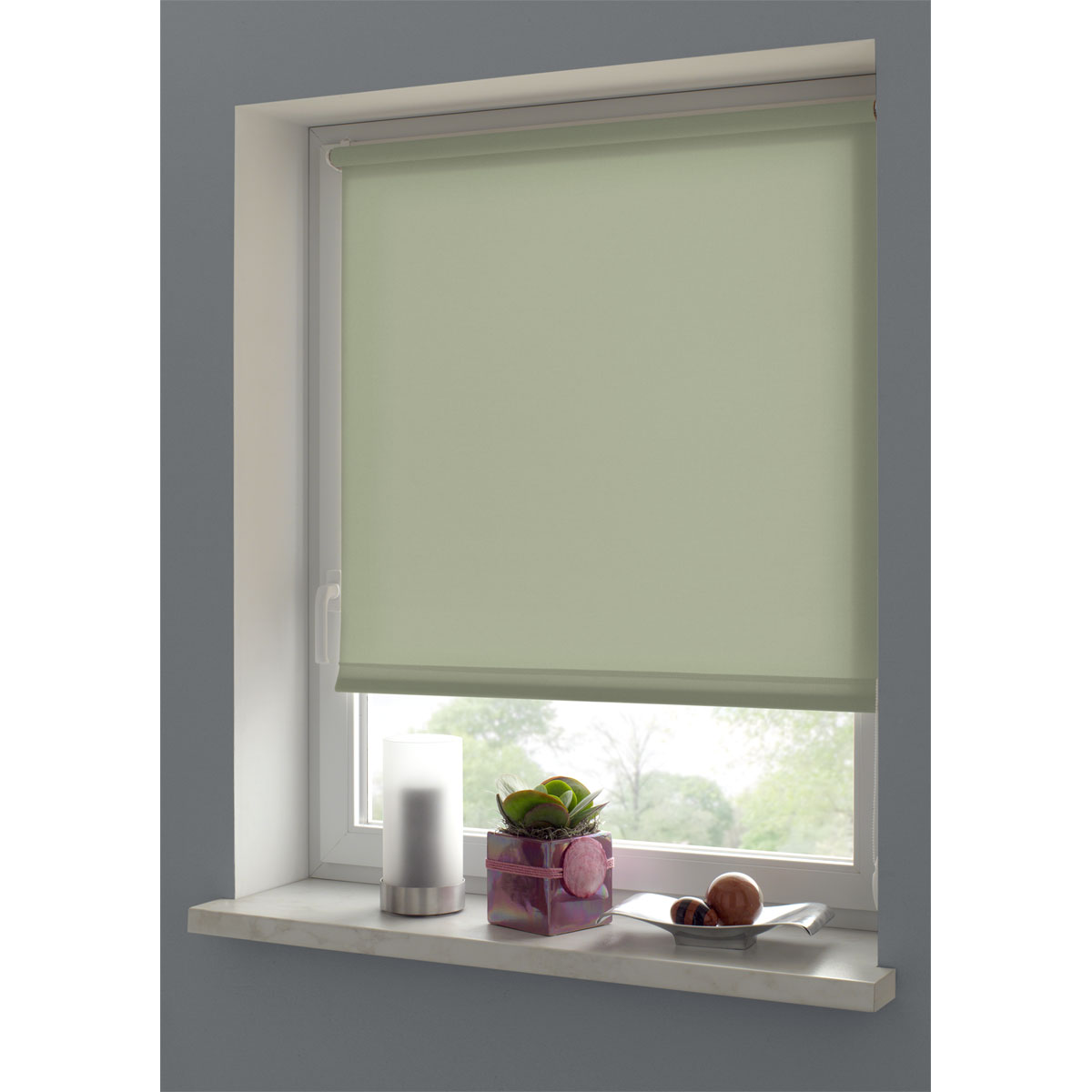 Gardinia Rollo Easyfix mintgrün 60 x 150 cm Bild 4