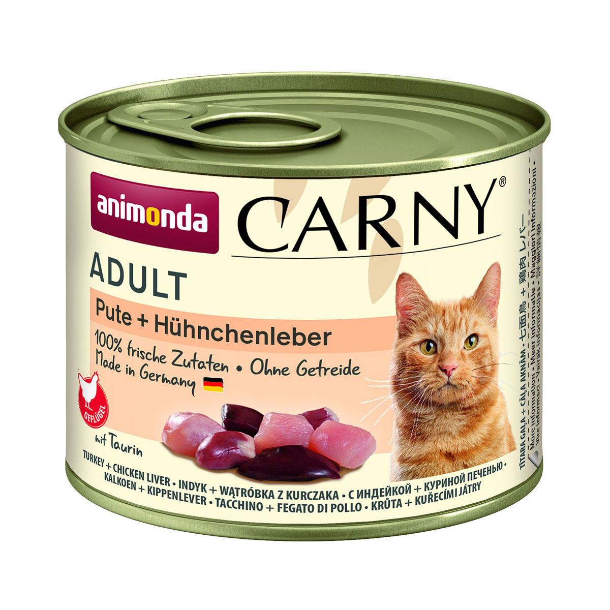 Carny Cat Adult Pute und Hühnchenleber 200g Dose