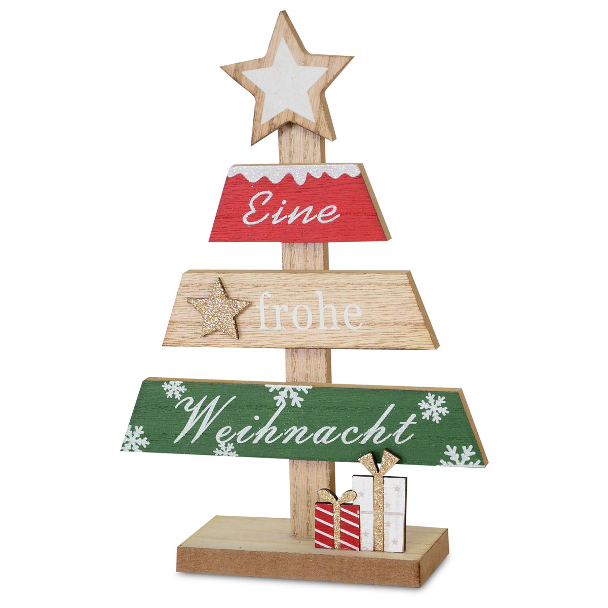 Dekobaum mit Schrift zum Stellen mehrfarbig 17 x 6 x 26 cm