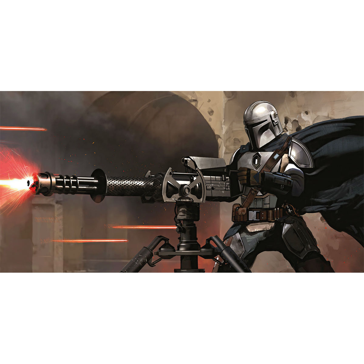 Komar  Vlies Fototapete Star Wars The Mandalorian Blaster 500x250 cm Bild 2