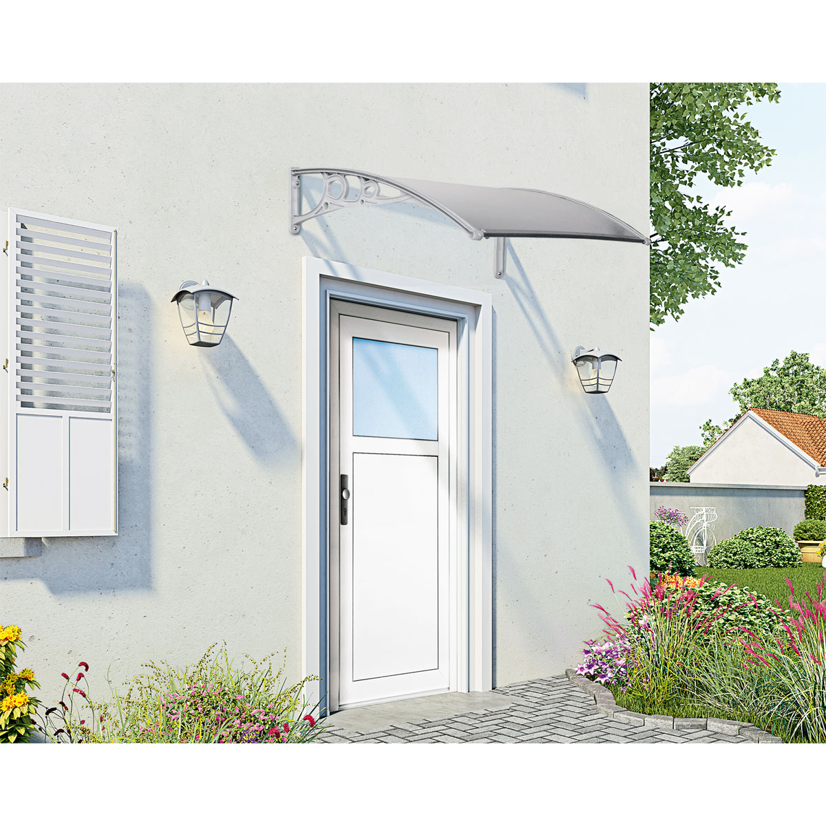 Durabil Vordach silber 150 x 100 cm Bild 3