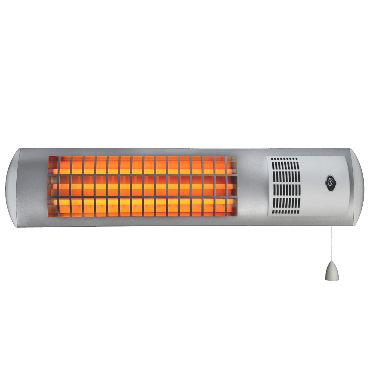 Ximax  Infrarotheizung Infrarotstrahler mit Ventilator 175 x 700 mm 1800 Watt Weiß Bild 1