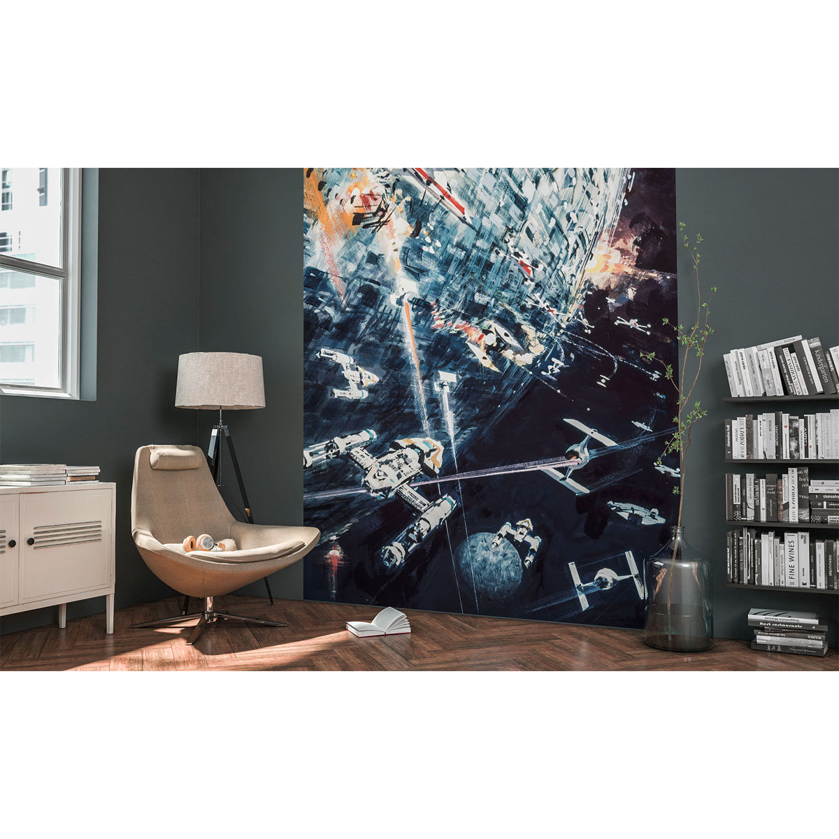 Komar  Vlies Fototapete Star Wars Classic Dogfight 200x275 cm