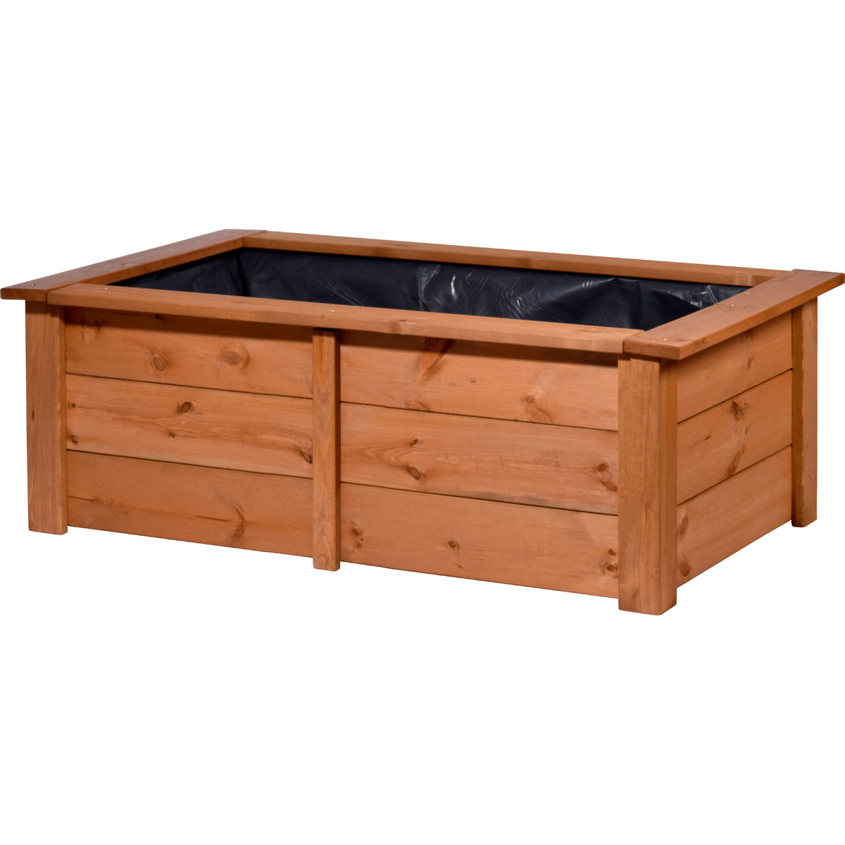 dobar Gartenteich Kubus 120 x 42 x 72 cm braun