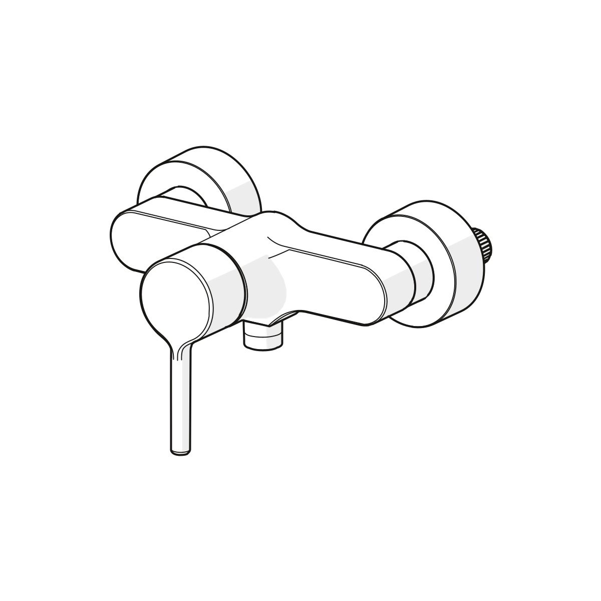 Hansa Duscharmatur „Vantis“ Chrom Bild 2