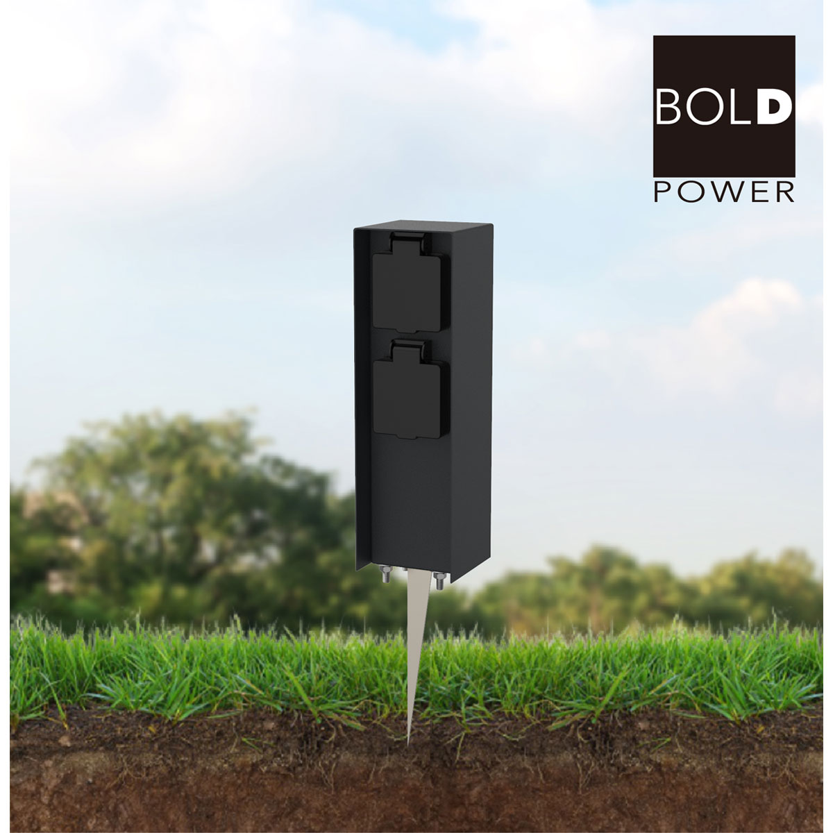 Steckdosensäule ORIO 2 fach IP44 Bild 5