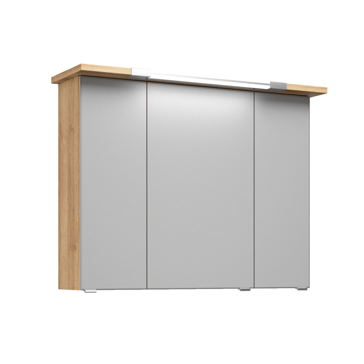 Pelipal Spiegelschrank Trentino Eiche inkl LED-Aufbauleuchte