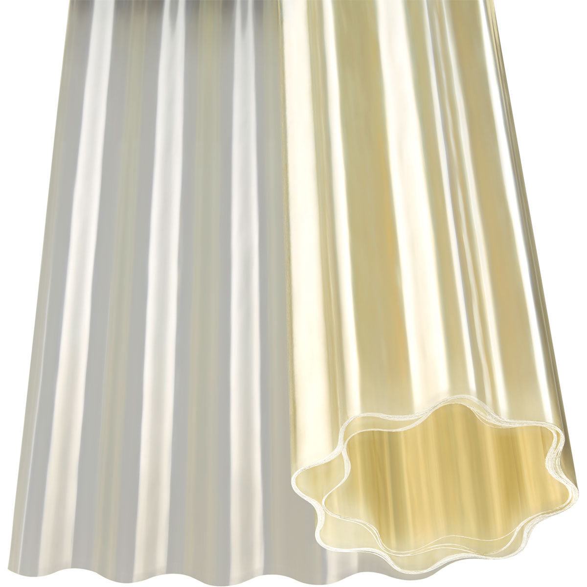 Polyester-Wellrolle natur 5 x 1 m Bild 1