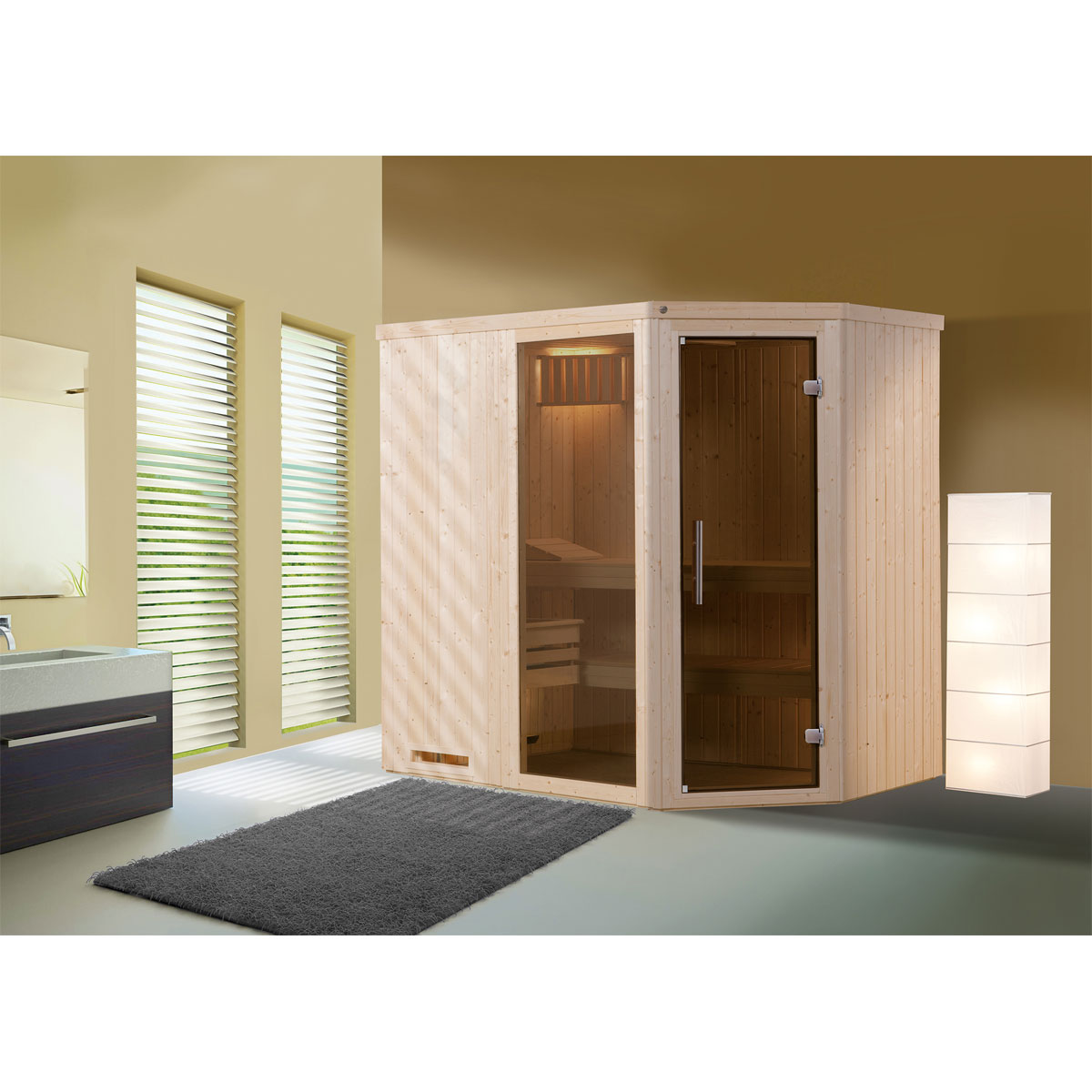 Weka Elementecksauna „Varberg 1“ GTF Bild 2