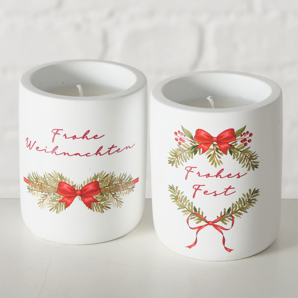 Kerzentopf Noelle 2 sort Rund 8x6,5x8