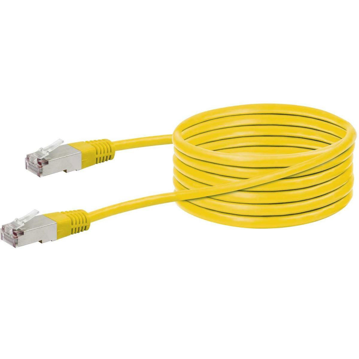 Schwaiger CAT5e-Netzwerkkabel gelb 5 m Bild 1
