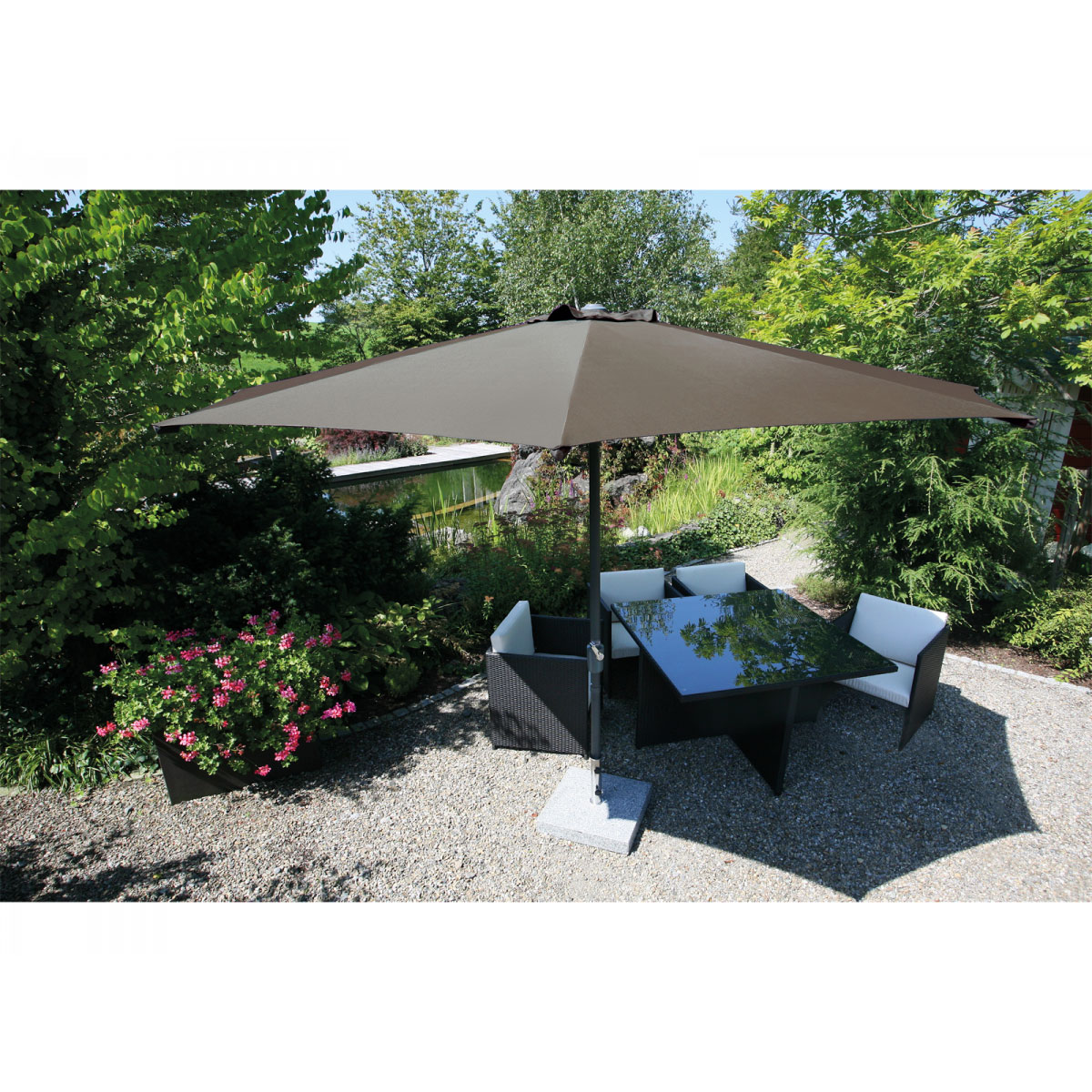 Schneider Schirme Sonnenschirm Korsika 320 cm Braun Bild 2